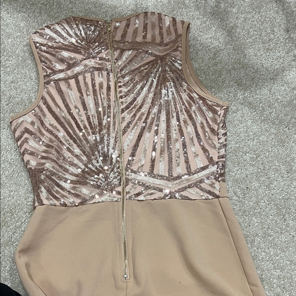 Windsor Beige Sleeveless Jumpsuit - Picture 3 of 3